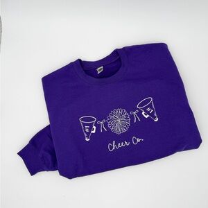 Purple Cheer Co. Graphic Kids Sweatshirt